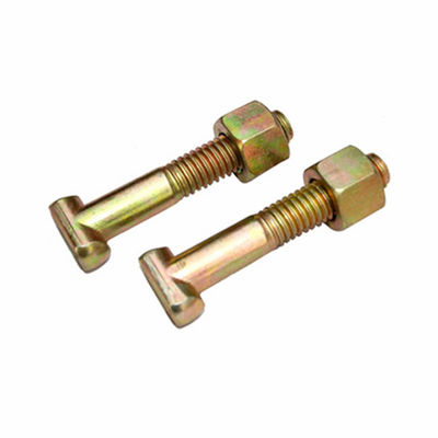 Bulloni della testa placcati zinco giallo pieno del filo M12 T della classe 8,8