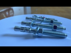 Ancoraggi a cuneo zincati da 1/4 di pollice in acciaio al carbonio M6 resistenti alla corrosione